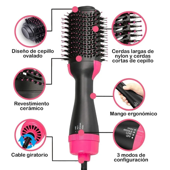 LisoFlash® - Cepillo Eléctrico Alisador