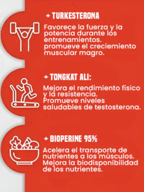 Turkesterona con TOKGKAT ALI - Eleva la duración, la energía y el rendimiento y las tendrás a tus pies