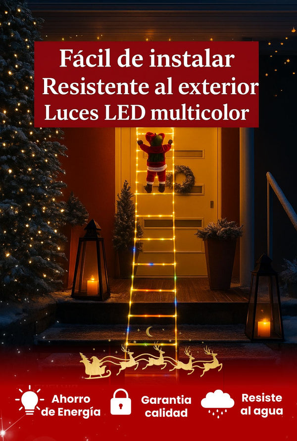 Papá Noel Escalador Hiperrealista - Magic Santa (extra largo y resistente al agua)