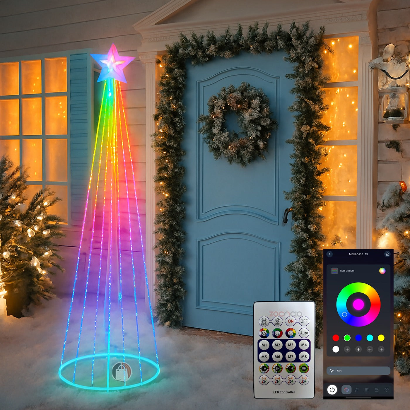 LumiTree™ – Árbol Cónico Multicolor LED