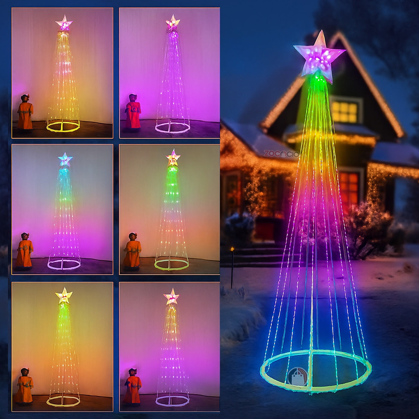 LumiTree™ – Árbol Cónico Multicolor LED