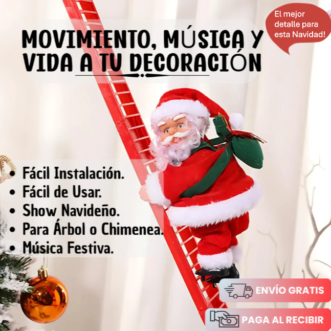 Santa Music Climber - Sube y Baja La Escalera Divertidamente