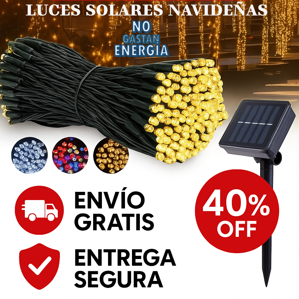 LumiSolar™ - Luces Mágicas Solares de Navidad