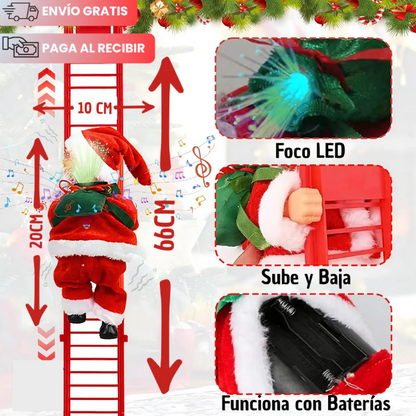 Santa Music Climber - Sube y Baja La Escalera Divertidamente